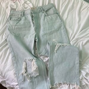 We the free crop flare